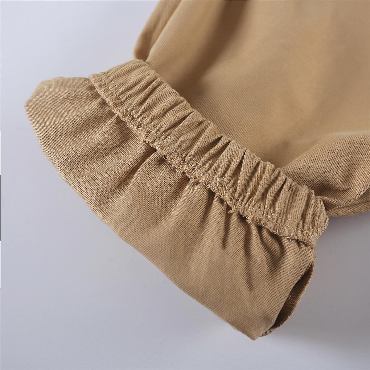 Men's Drawstring Waist Patch Pockets Detail Casual Cargo Pants