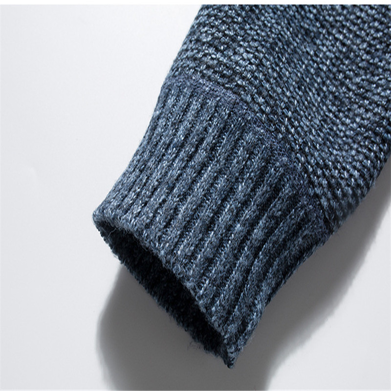 Men's Color Block Stand Collar Full Zipper Cardigan