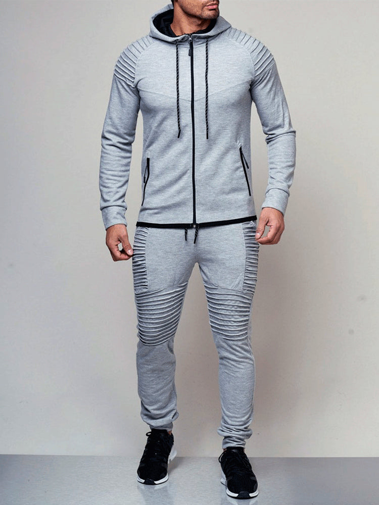 Men's Solid color outdoor sports sets