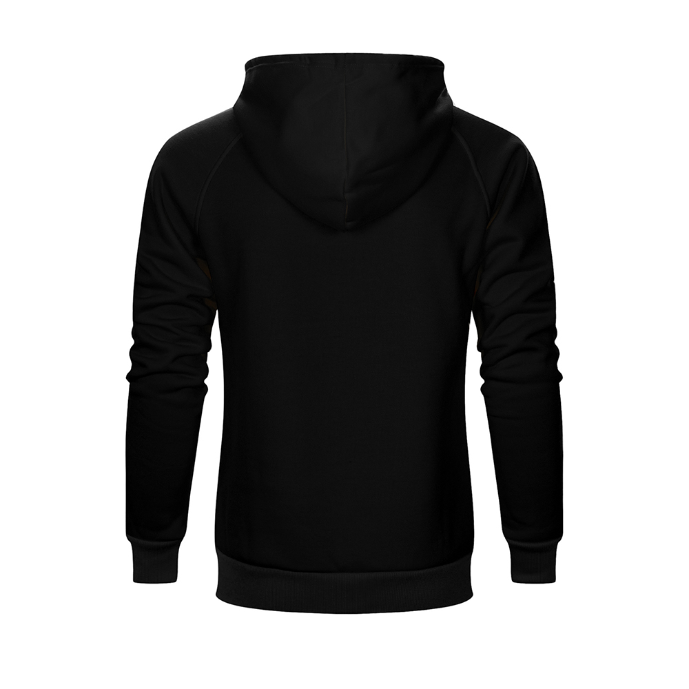 Men's Solid Color Raglan Sleeves Fleece Hoodies Sweatshirts