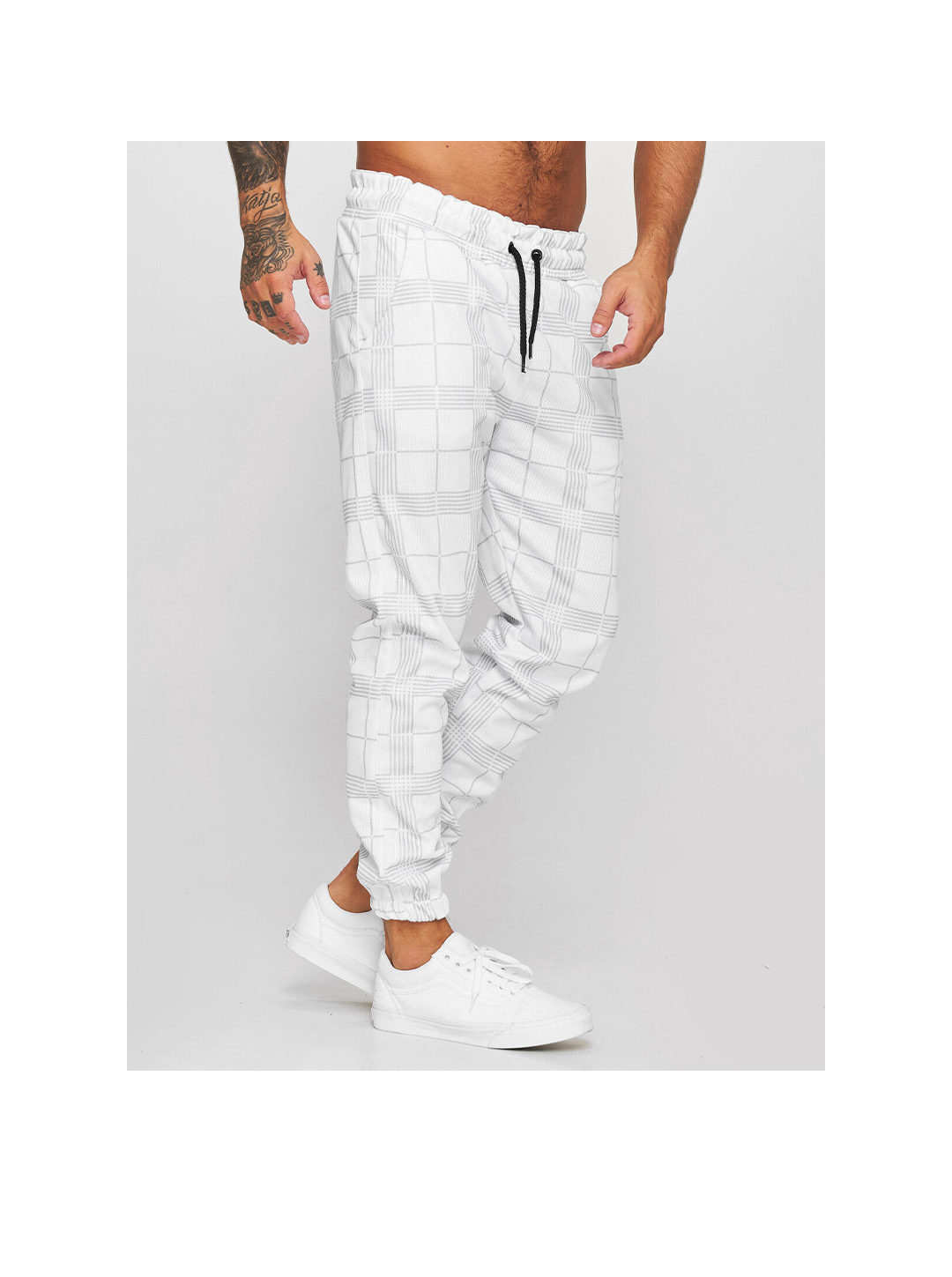 Men's 3D Printing Drawstring Elastic Casual Jogger