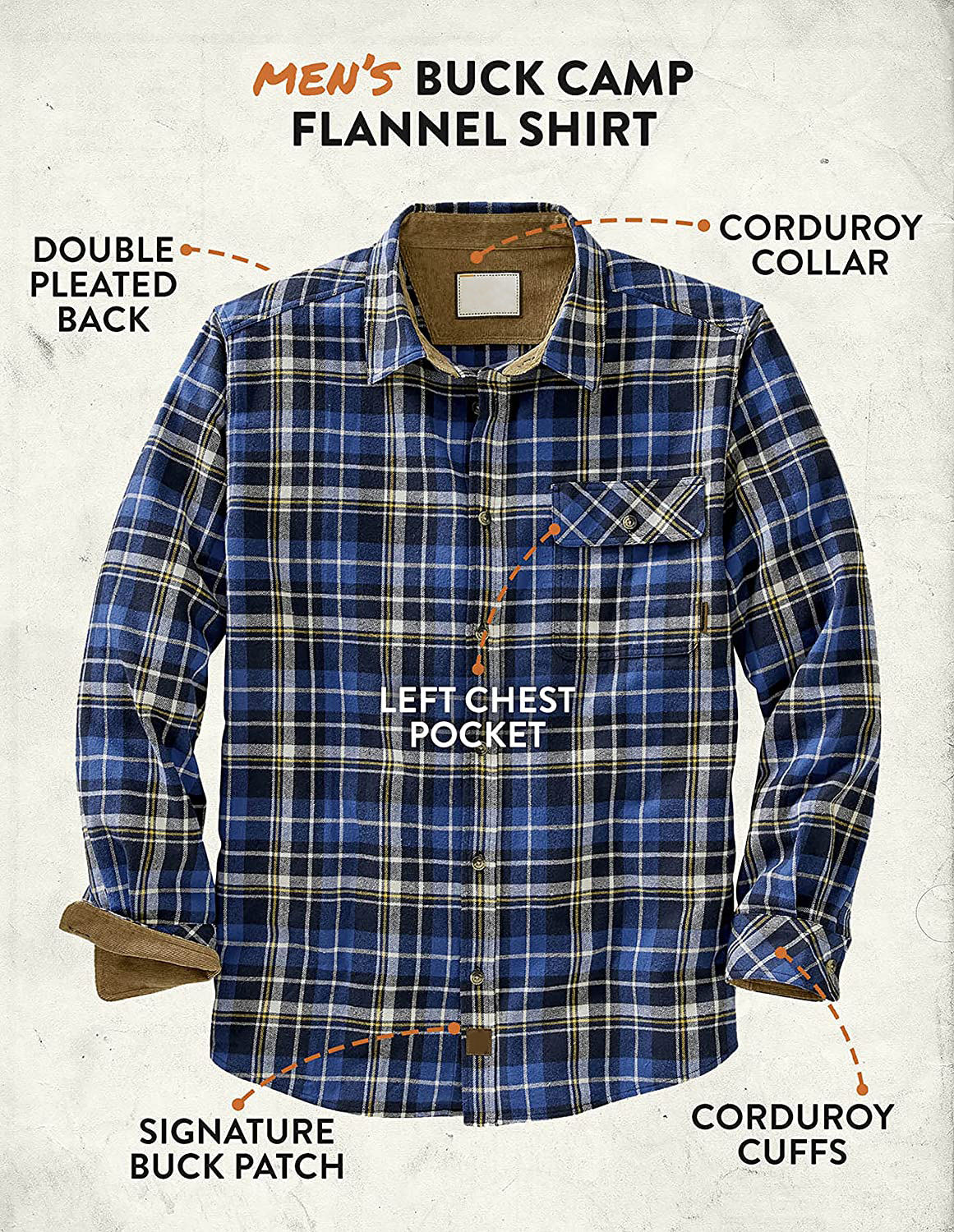 Men's Buck Camp Flannel Shirt