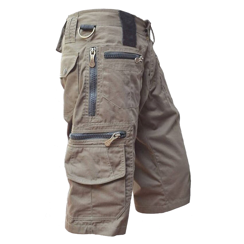 Men's Multiple Pockets Straight Shorts Cargo Shorts And Pants