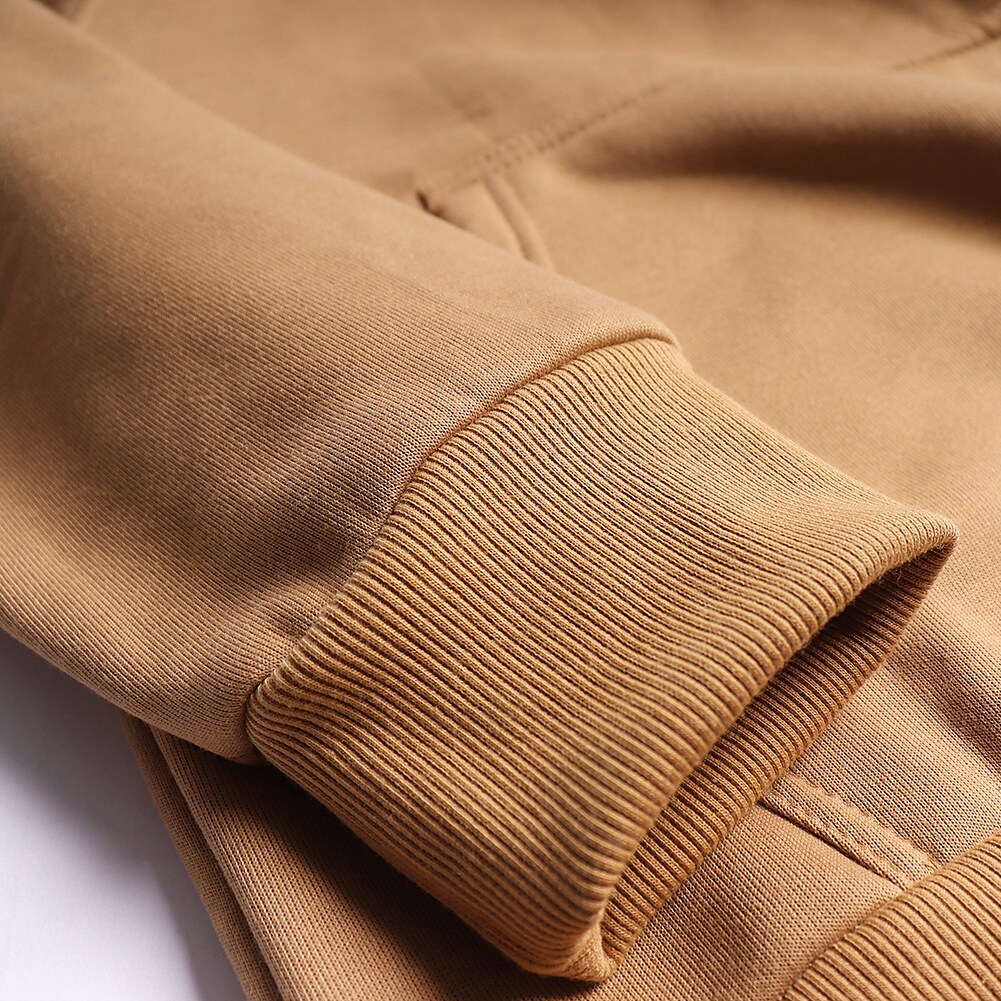 Men's Solid Color Raglan Sleeves Fleece Hoodies Sweatshirts