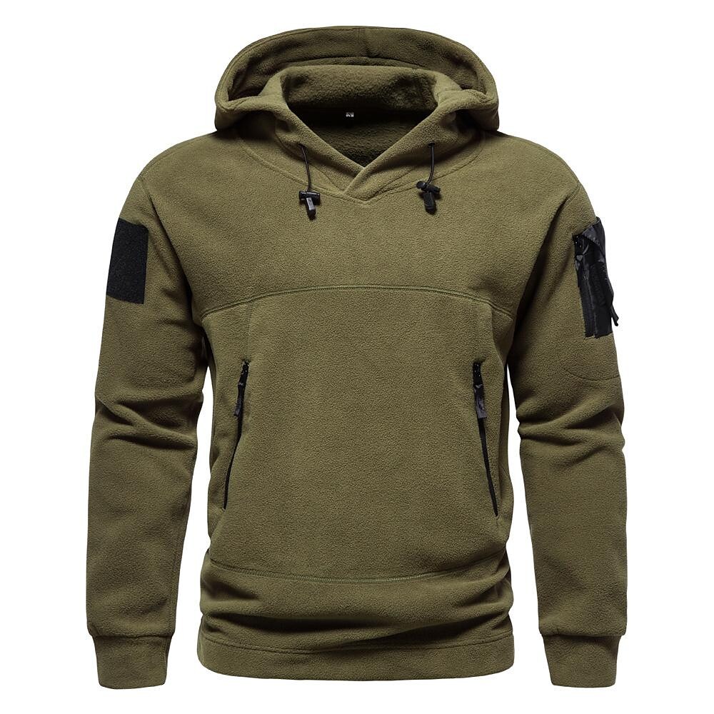 Men's Outdoor Solid Color Tactical Hoodie