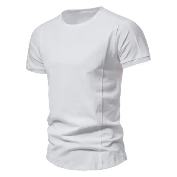 Men's Training Casual Oversized Round Neck Short Sleeve T-Shirt