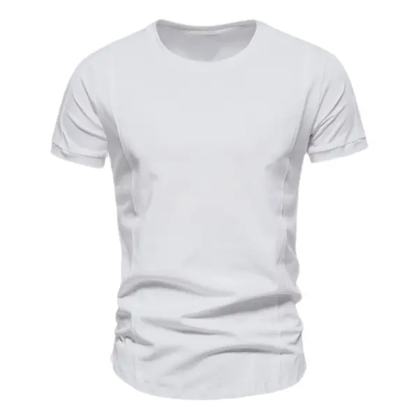 Men's Training Casual Oversized Round Neck Short Sleeve T-Shirt
