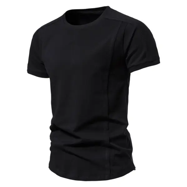 Men's Training Casual Oversized Round Neck Short Sleeve T-Shirt