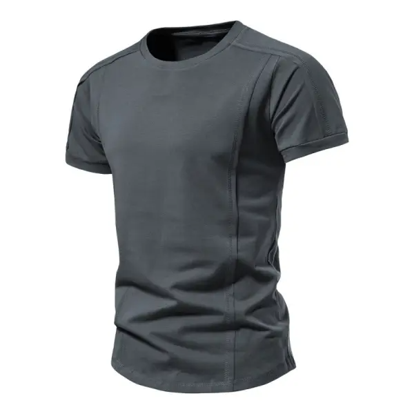 Men's Training Casual Oversized Round Neck Short Sleeve T-Shirt