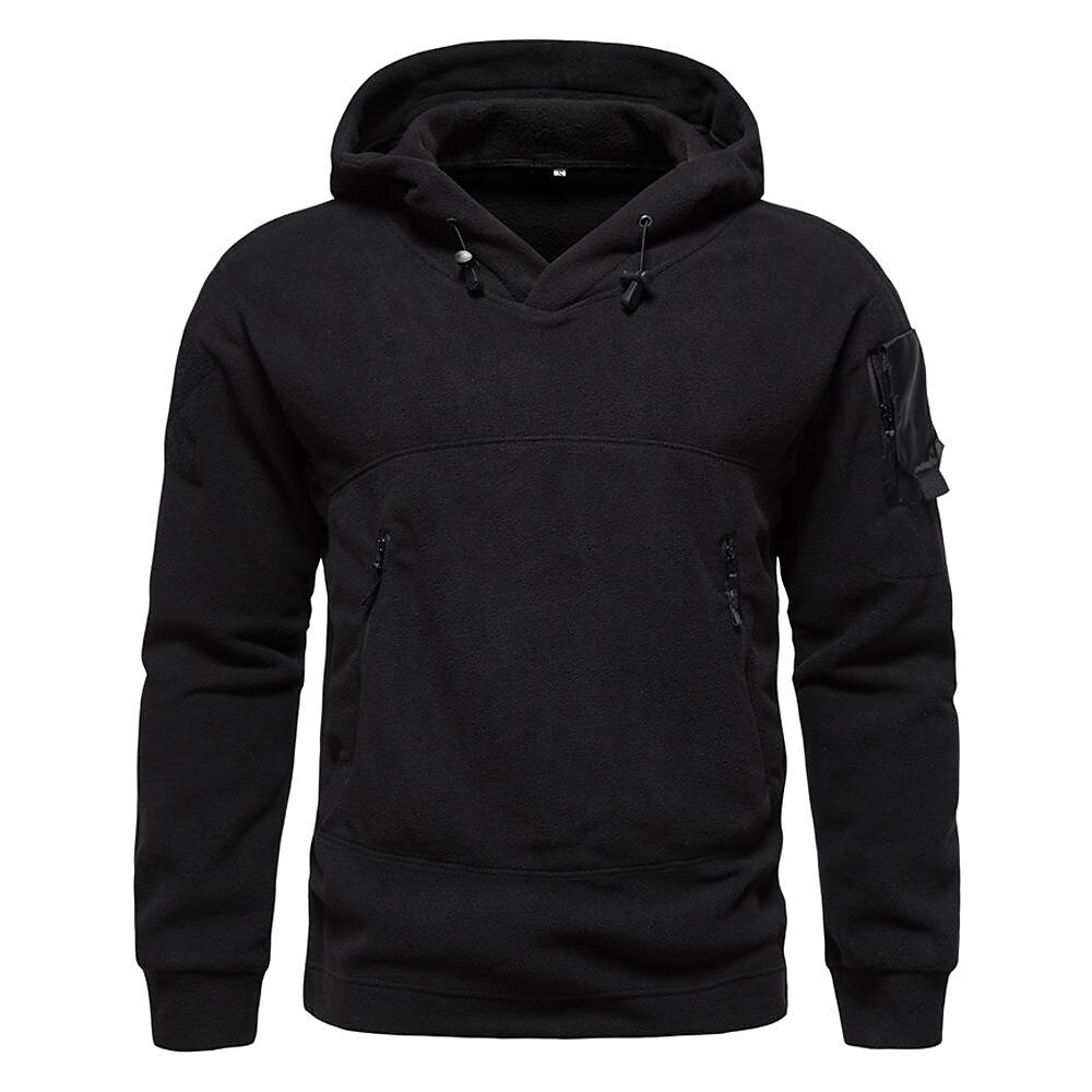 Men's Outdoor Solid Color Tactical Hoodie