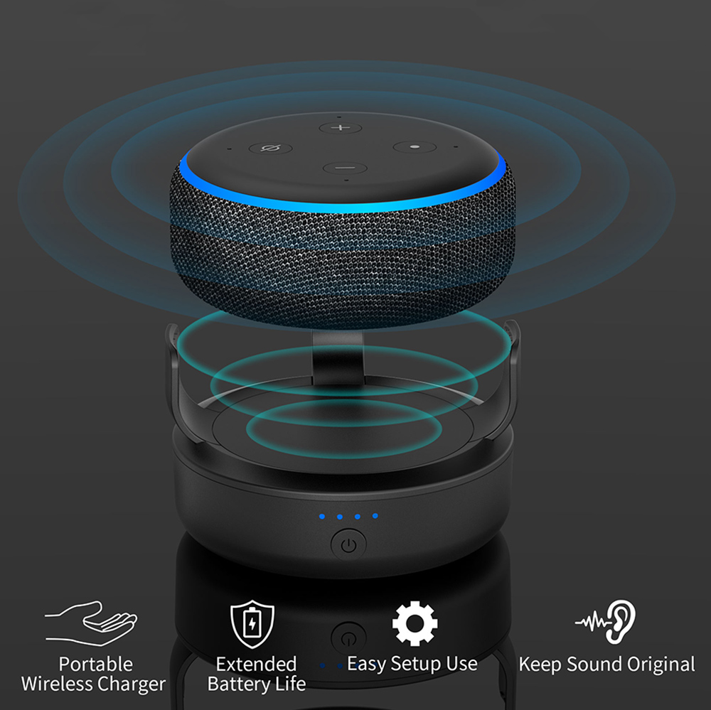 Soporte Alexa Echo Dot 3 - Base de Batería para Dot 3ra Gen