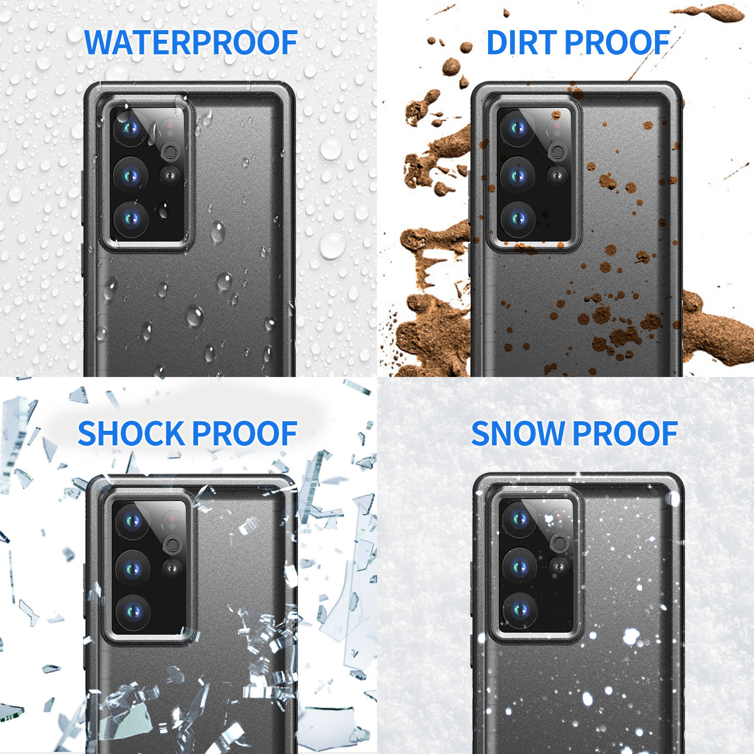 Waterproof Case for Galaxy S23 Ultra