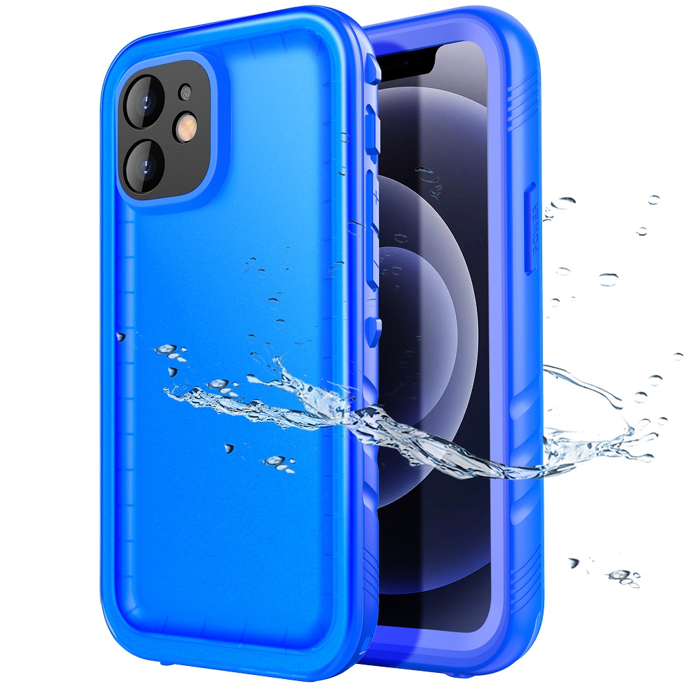 Waterproof Case for iPhone 12 Mini Blue