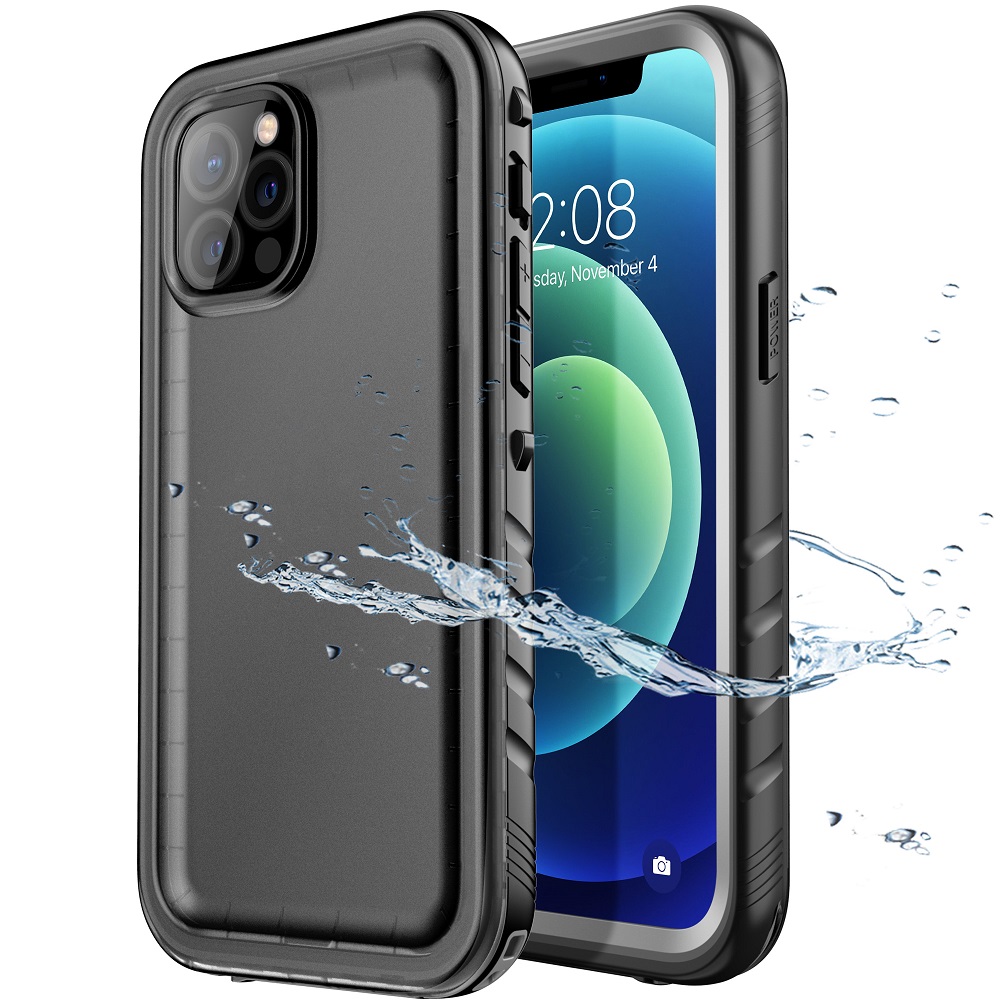 Waterproof Case for iPhone 12 Pro Max Black