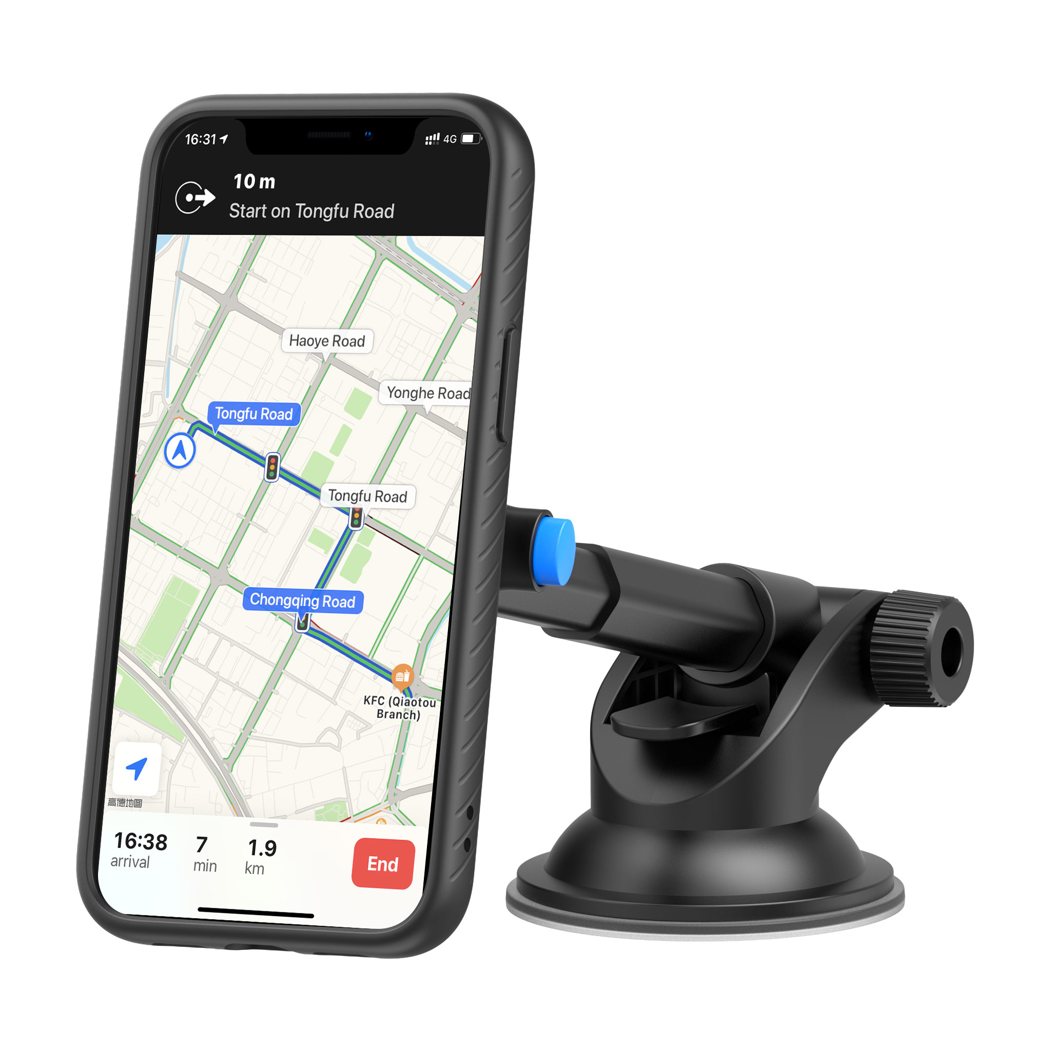 Car Mount with Shockproof Case