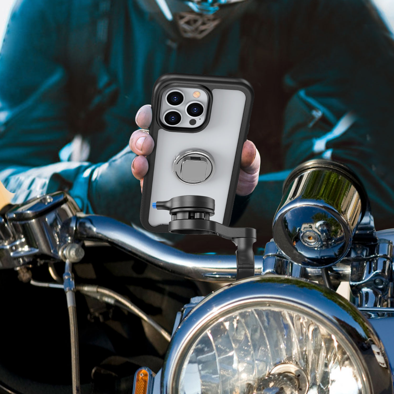 Soporte móvil antivibración SPORTLINK para iPhone 13 Pro MAX en bicicletas  y motos - antirrobo y resistente - SECURCCTV