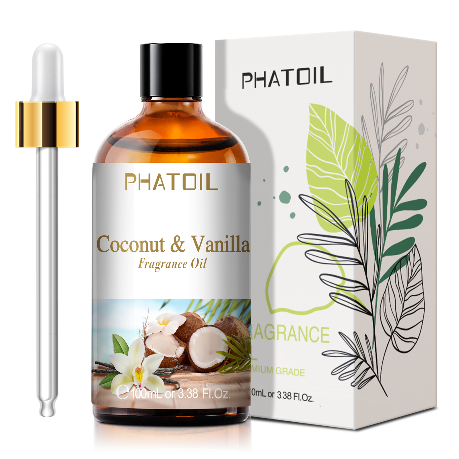 100mL/3.38Fl.Oz Coconut & Vanilla Fragrance Oil