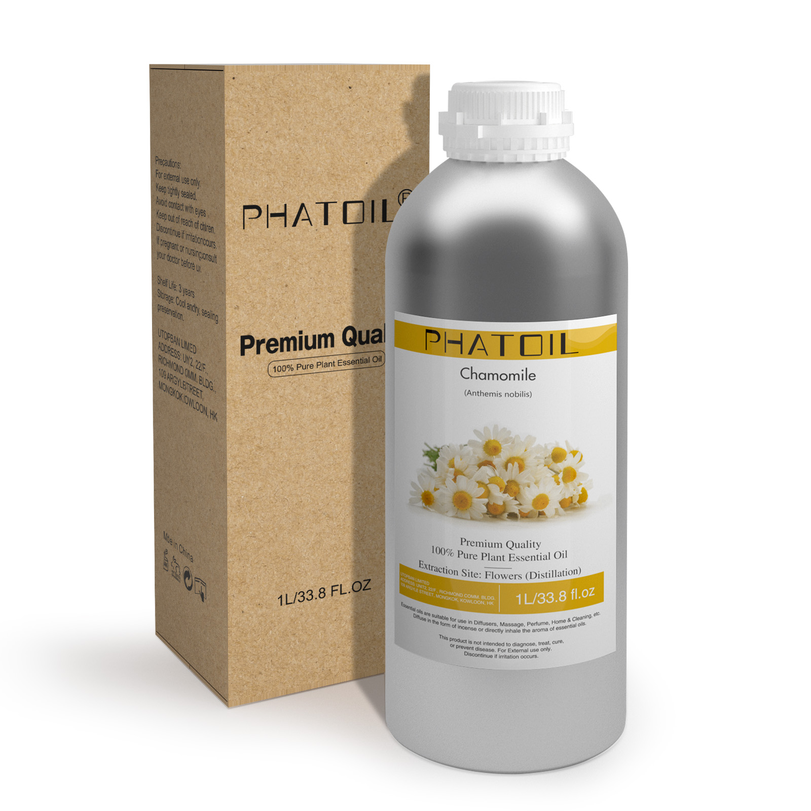 Phatoil 1L Chamomile Essential Oil With Aluminium Bottle