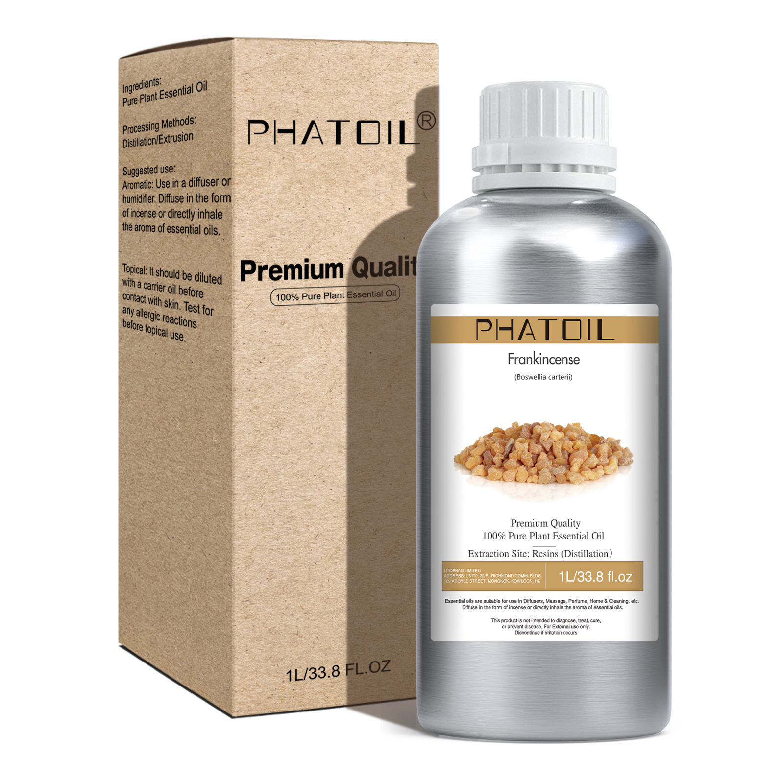 Phatoil 1L Frankincense Essential Oil With Aluminium Bottle
