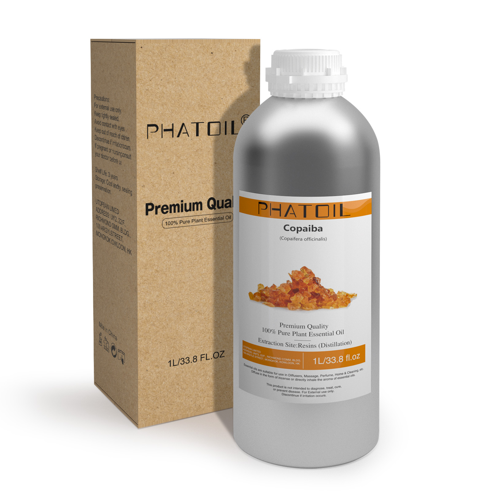 Phatoil 1L Copaiba Essential Oil With Aluminium Bottle