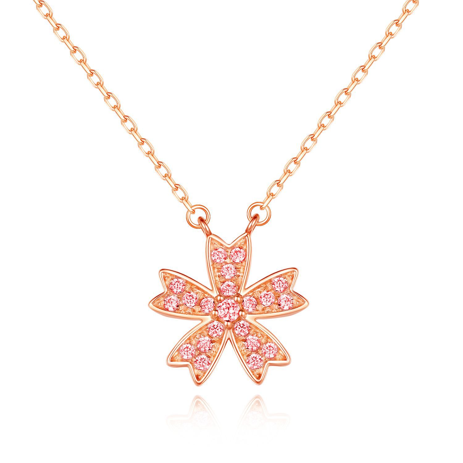 Sakura 18K Gold Handmade Series Necklace-BilngRunway