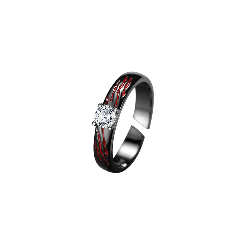 Beauty and the Beast 925 Sterling Silver Couple Ring-BilngRunway