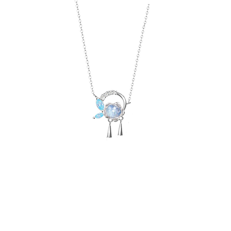 Flower Glass Dream 925 Sterling Silver Necklace Jewelry-BlingRunway