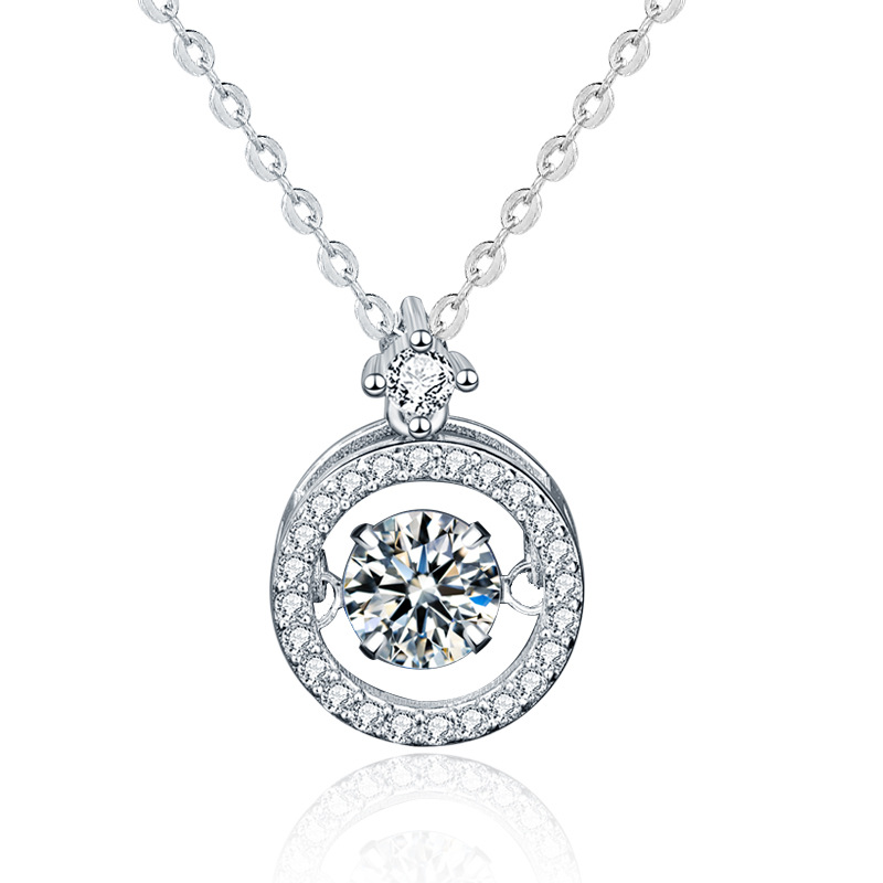 Heartbeat Series Classic S925 Sterling Silver Necklace-BlingRunway