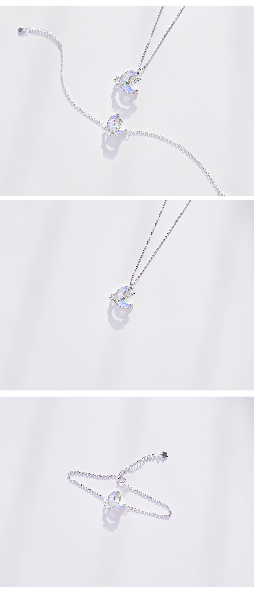 Aurora Collection Classic Moon Ring Pendant S925 Sterling Aurora Collection Classic Moon Ring Pendant S925 Sterling