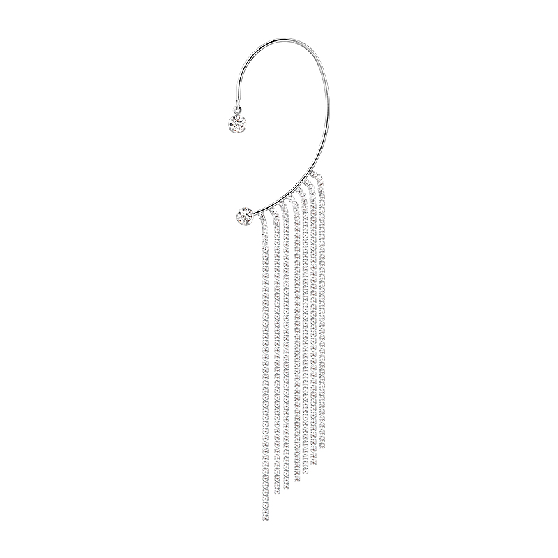 Bling Runway French style zircon tassel earrings trendy earrings