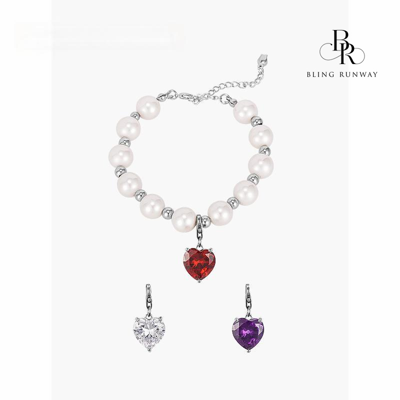 BR BLING RUNWAY Color love pearl bracelet-BlingRunway