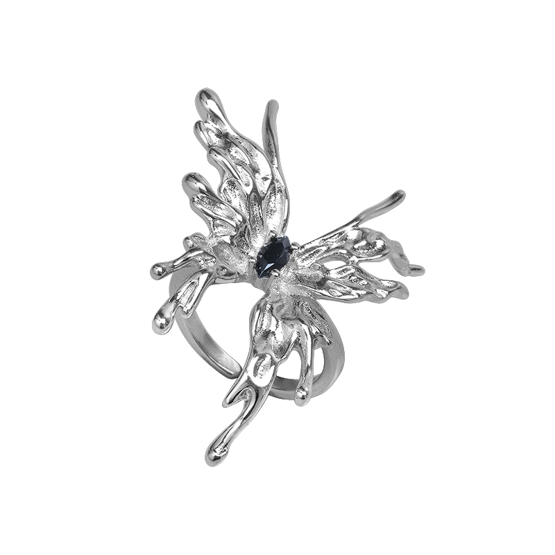 Bling Runway Butterfly series design mystery butterfly ring