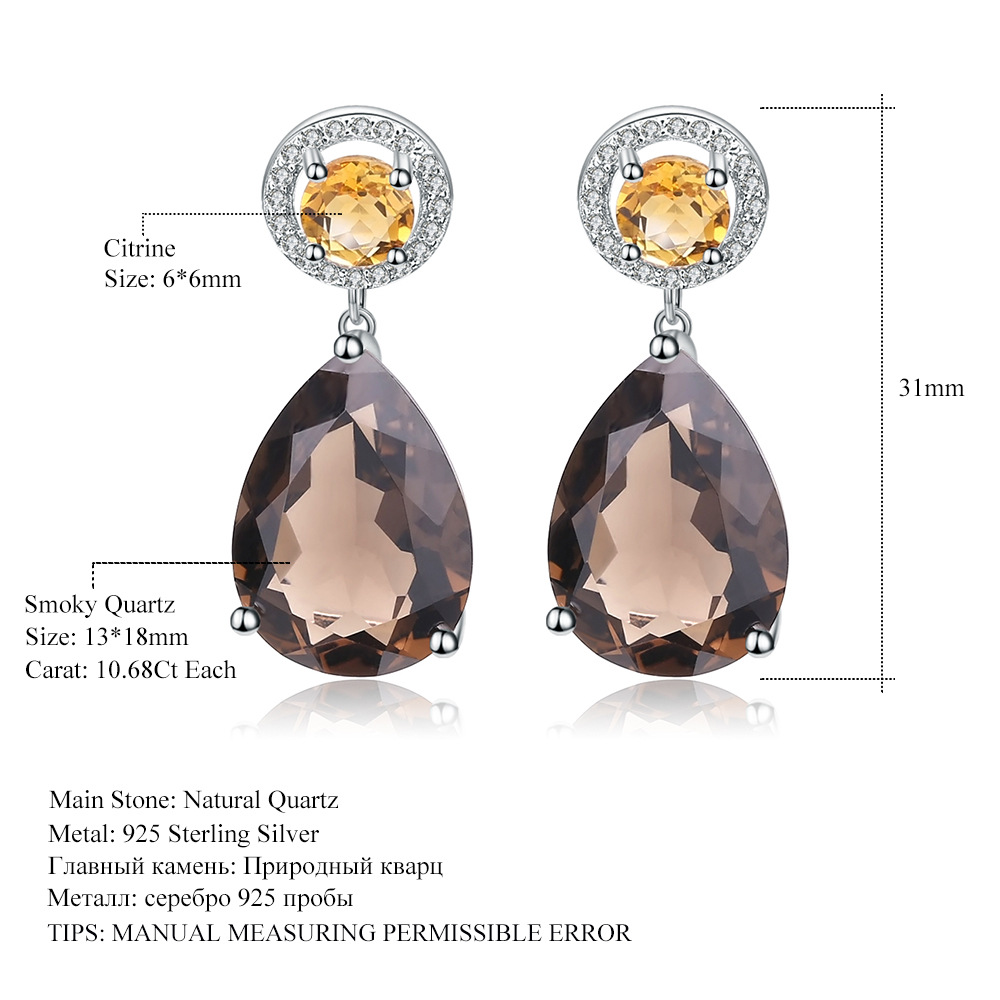 Droplet design S925 sterling silver earrings-BlingRunway