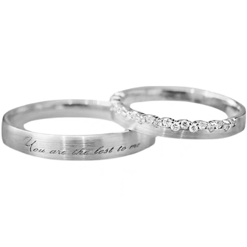 Galaxy Design S925 Sterling Silver Couple Ring-BlingRunway