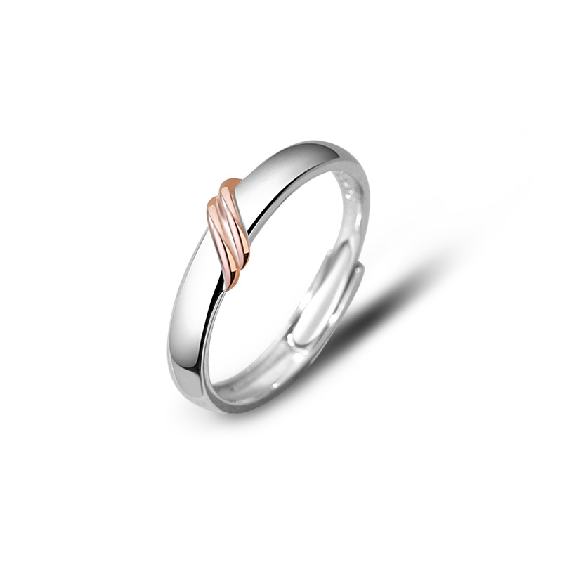 Gypsophila S925 Sterling Silver Couple Ring