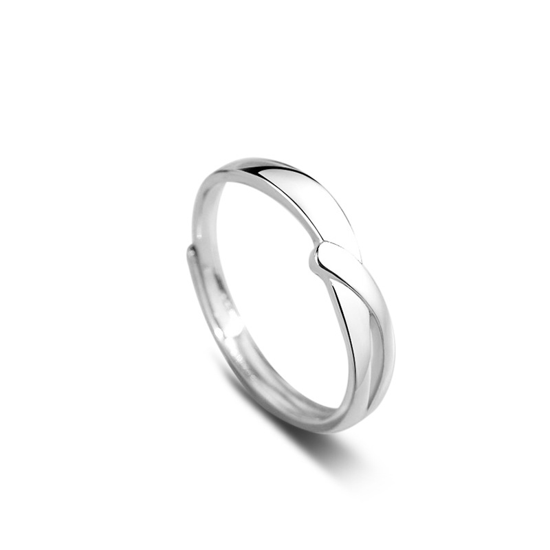 Encounter S925 Sterling Silver Couple Ring