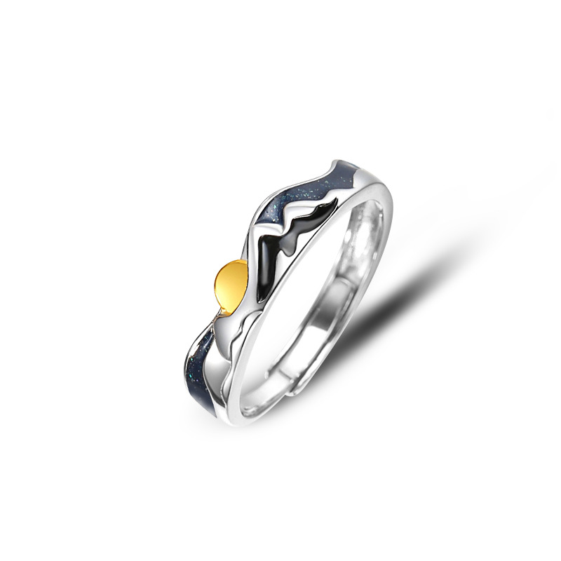 Eternity S925 Sterling Silver Couple Ring-BlingRunway