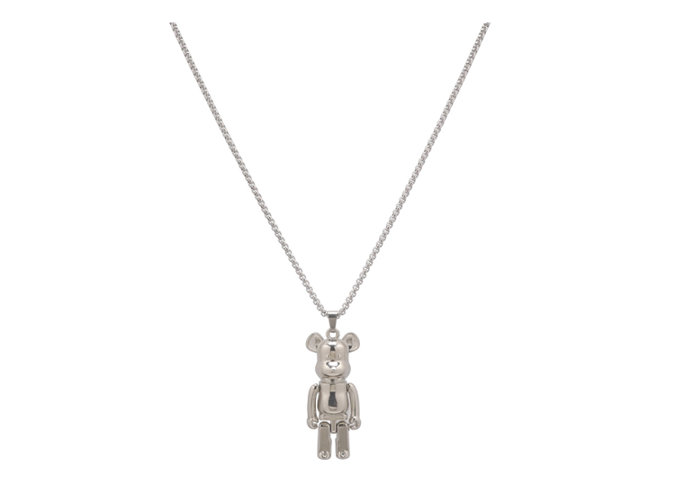 Bling Runway The new three-dimensional movable limbs bear pendant necklace