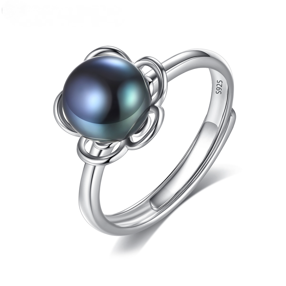 9-9.5mm Freshwater Pearl Handmade Series S925 Sterling Silver Ring