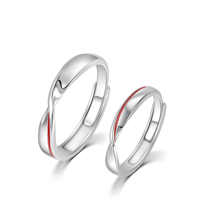 Mobius' Eternal S925 Silver Couples Ring-BlingRunway