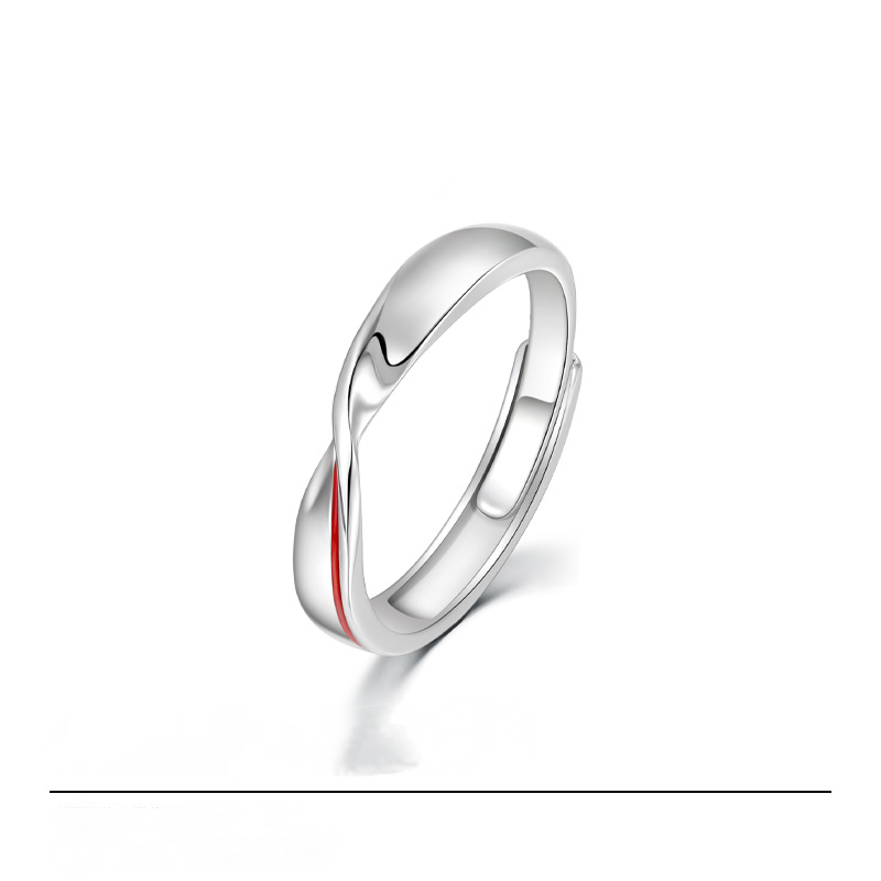 Mobius' Eternal S925 Silver Couples Ring-BlingRunway