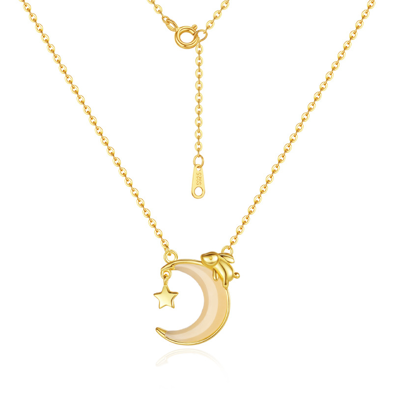 Moon Rabbit S925 Sterling Silver Necklace