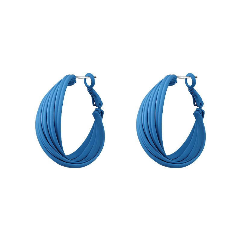 Bling Runway Klein Blue Irregular Earrings