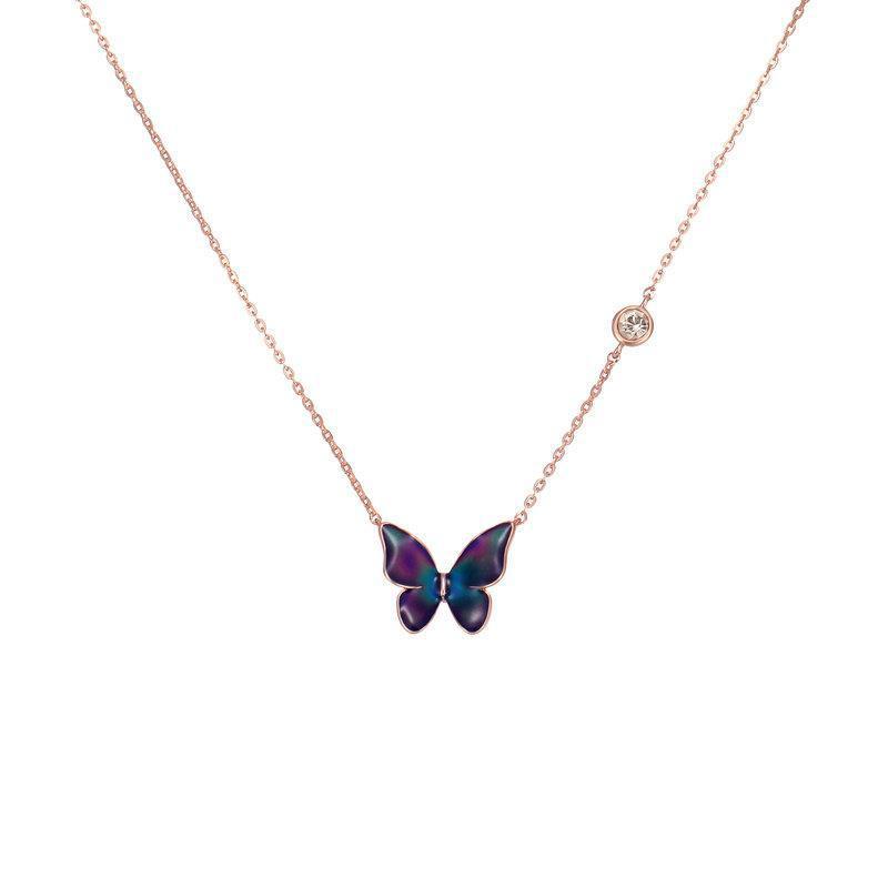 Thermochromic Butterfly Necklace-BilngRunway