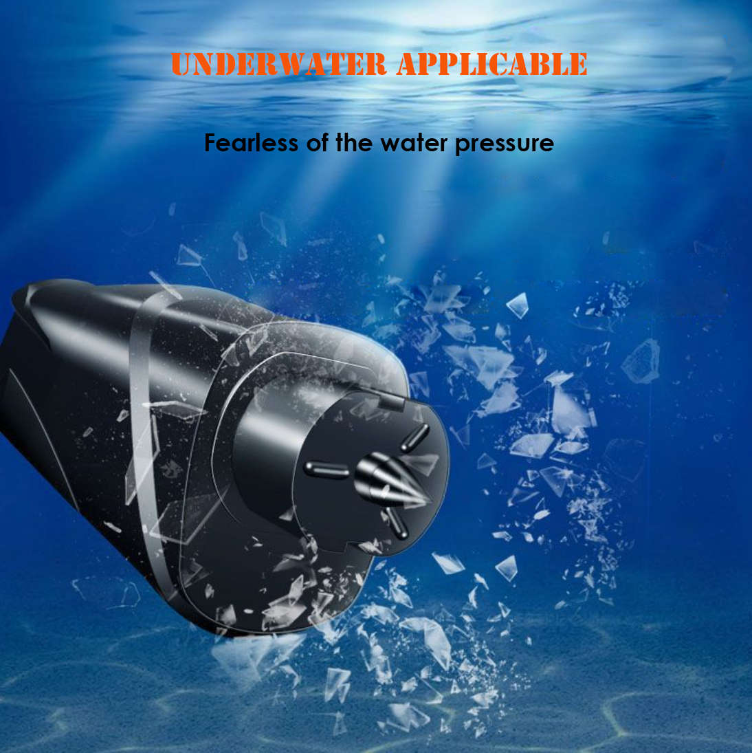 2-in-1 Car Emergency Escape Tool Glass Breaker Seatbelt Cutter with Keychain Pack of 2