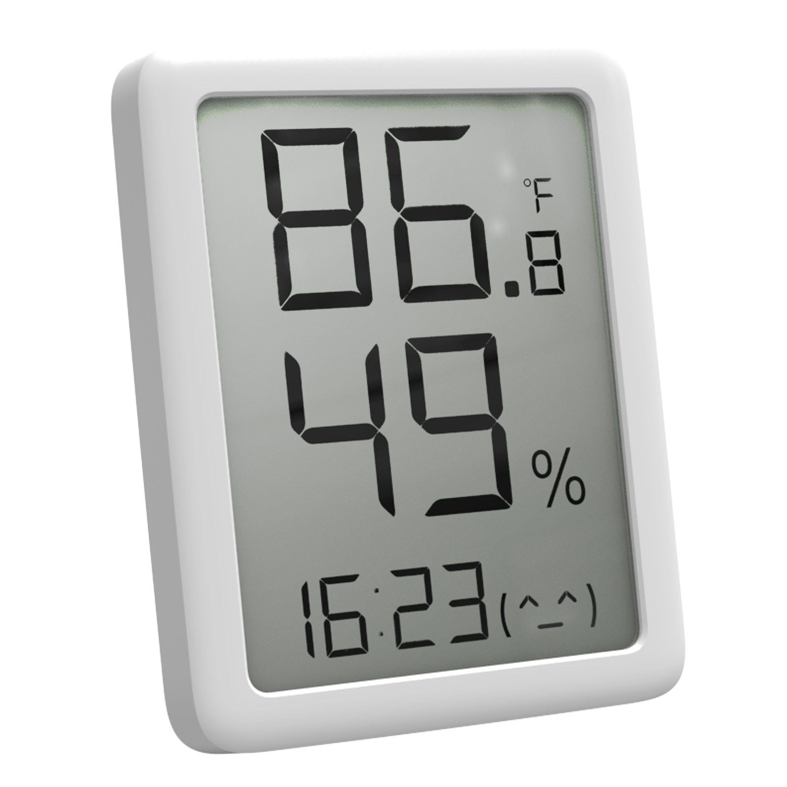 Rasiwopmn thermomètre intérieur Shishanshan LCD intérieur et extérieur à Deux Voies Thermomètre numérique avec Horloge 