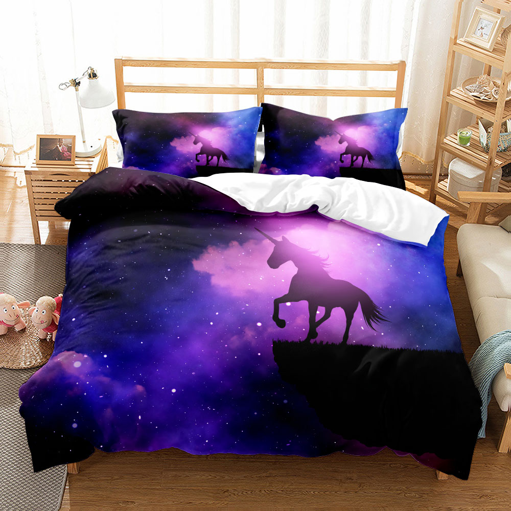 Magic Cartoon Unicorn Bedding Sheet Set 