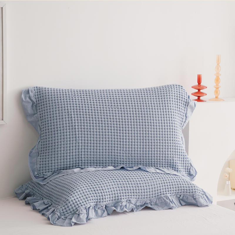 Waffle Lace Pillowcases (2 Pieces)