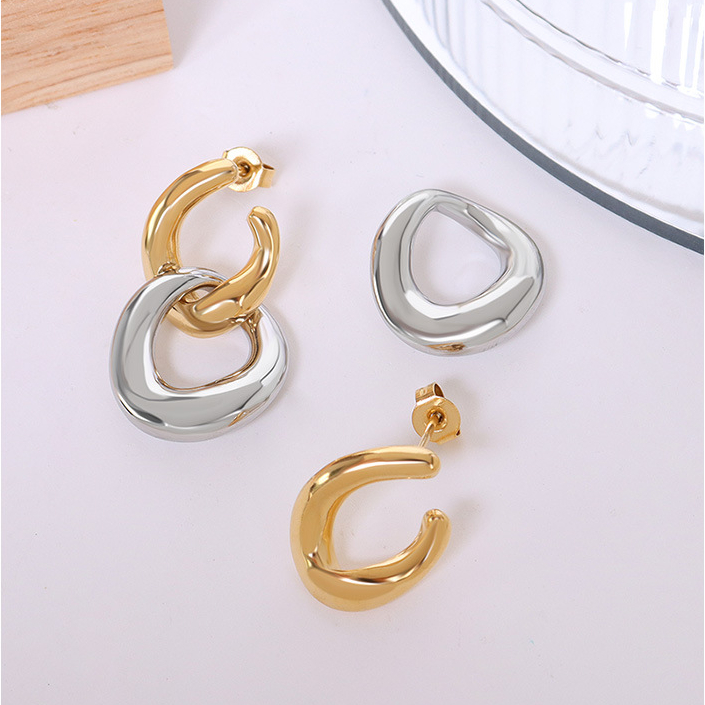 Detachable Double Hoop Earings