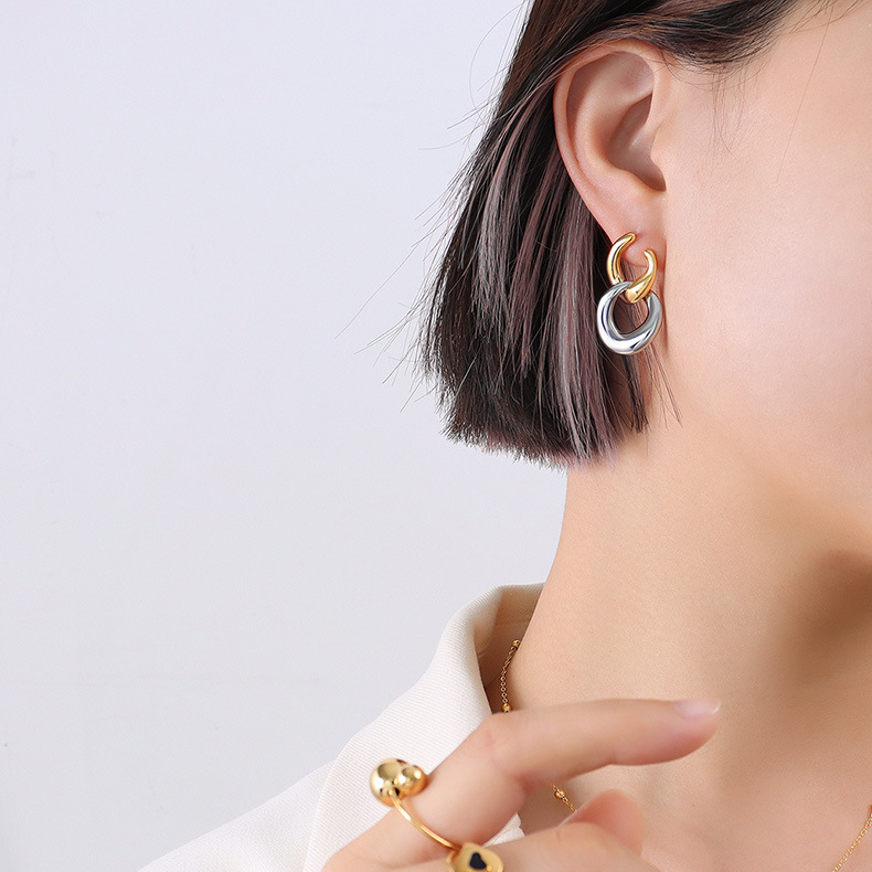 Detachable Double Hoop Earings